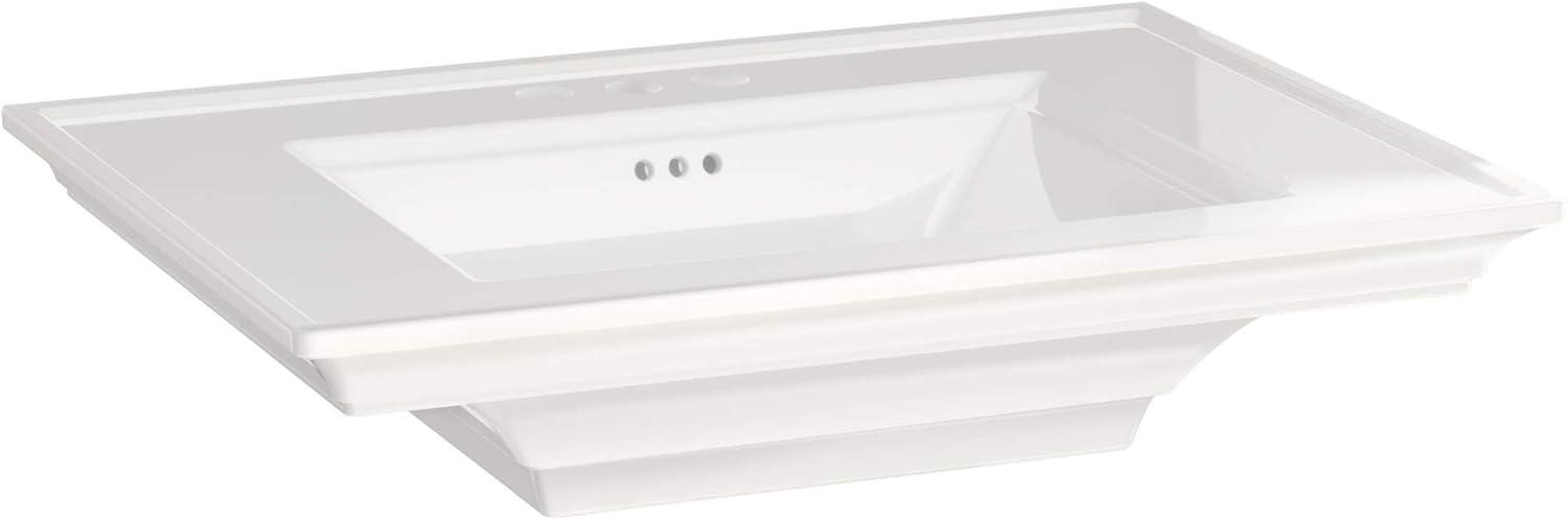 American Standard Town 22.5'' White Ceramic Rectangular Bathroom Sink with Overflow