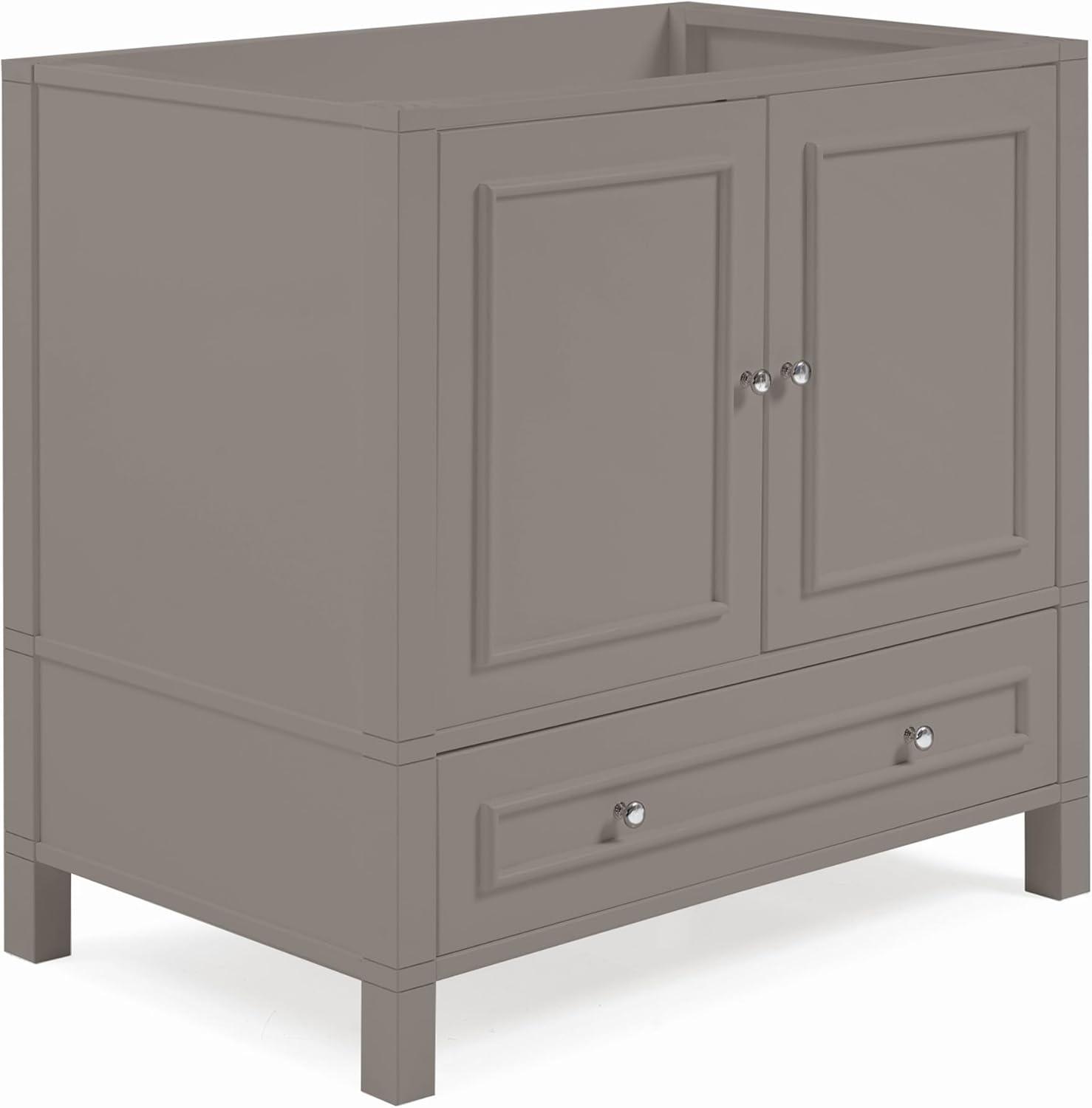 Williamsburg 36"W Transitional Style Vanity Cabinet With Soft Close Doors And Drawers