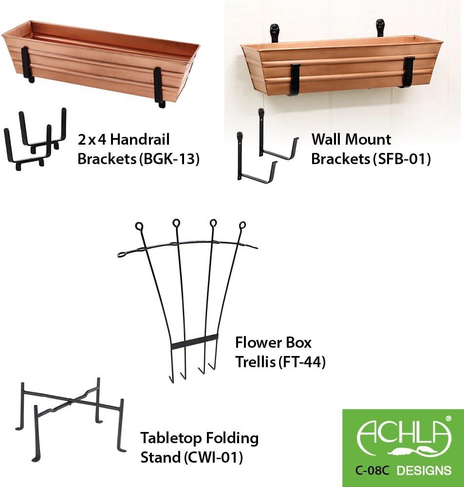 Small Galvanized Metal Rectangular Planter Box - ACHLA Designs