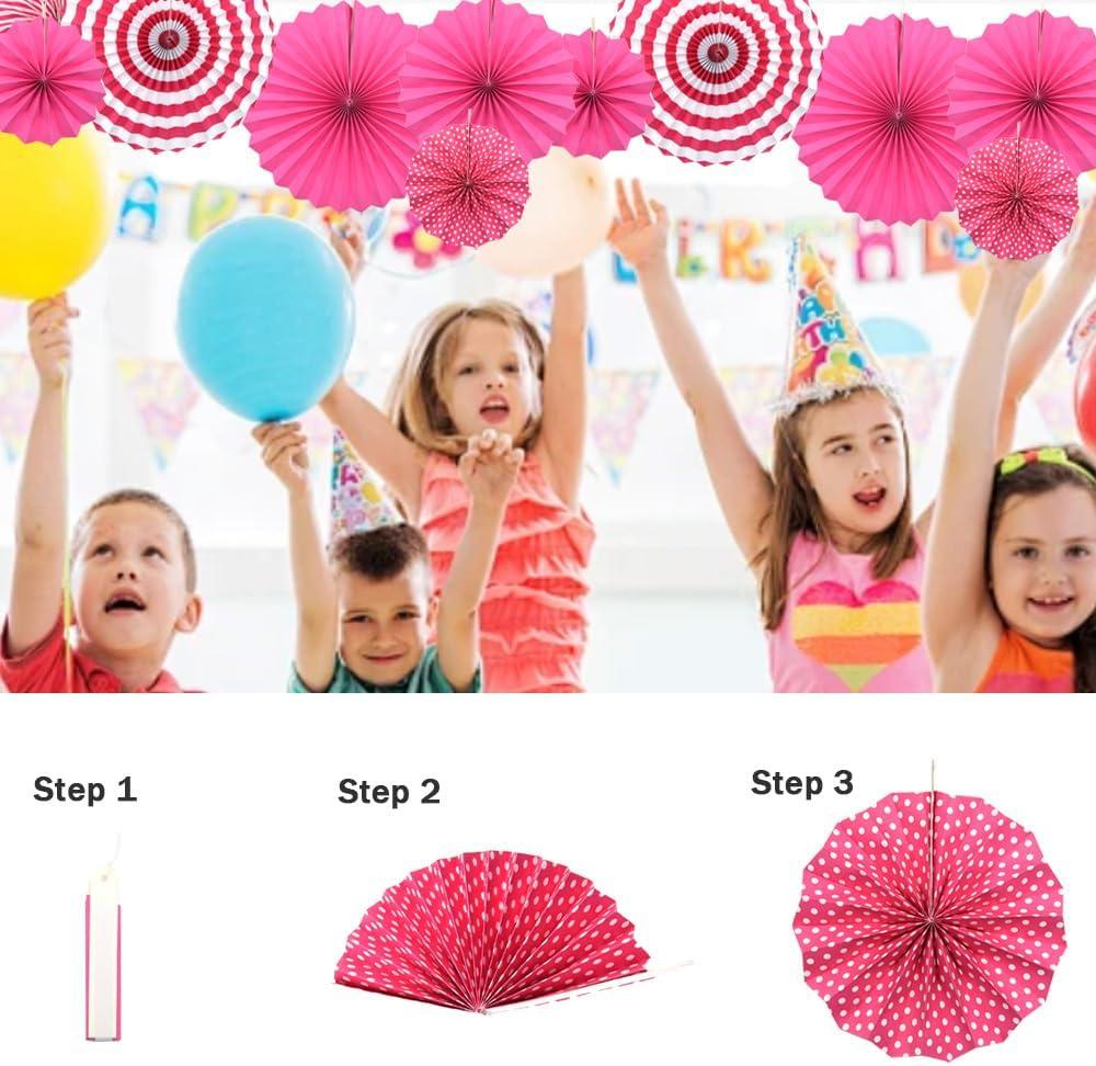 Wmenjiazihan 1 Clearance Hanging Paper Fans Party Set Silver Round Pattern Paper Garlands Decoration For Birthday Shower Graduation Retirement Set Of 6 Inverted Wobbler