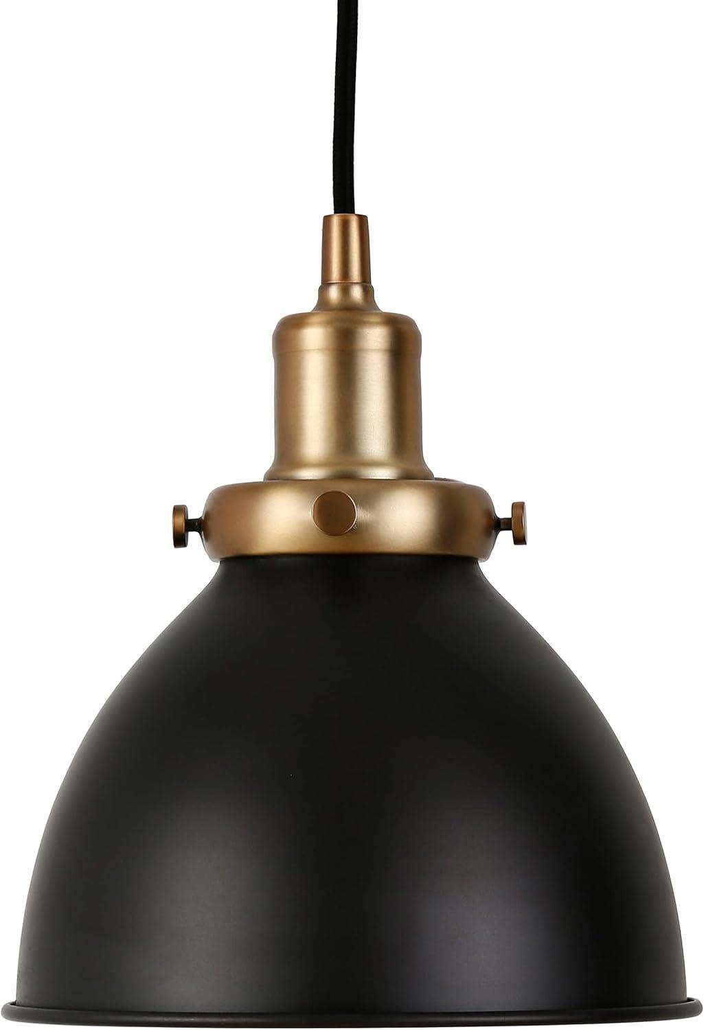 Madison 8" Industrial Bowl Pendant in Polished Nickel