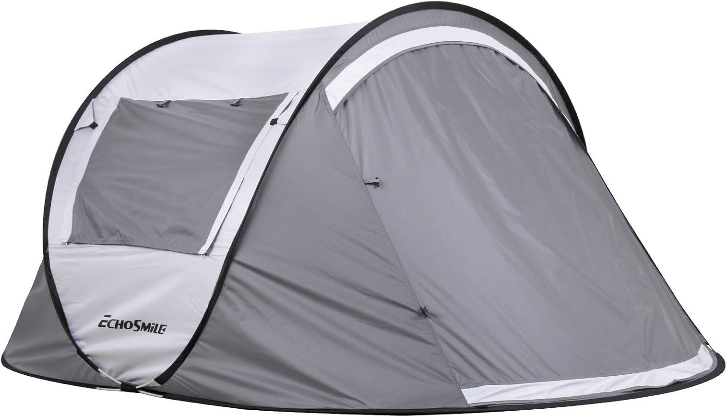 Terrui 2 Person White And Gray Pop Up Tent TER-LTT245WG