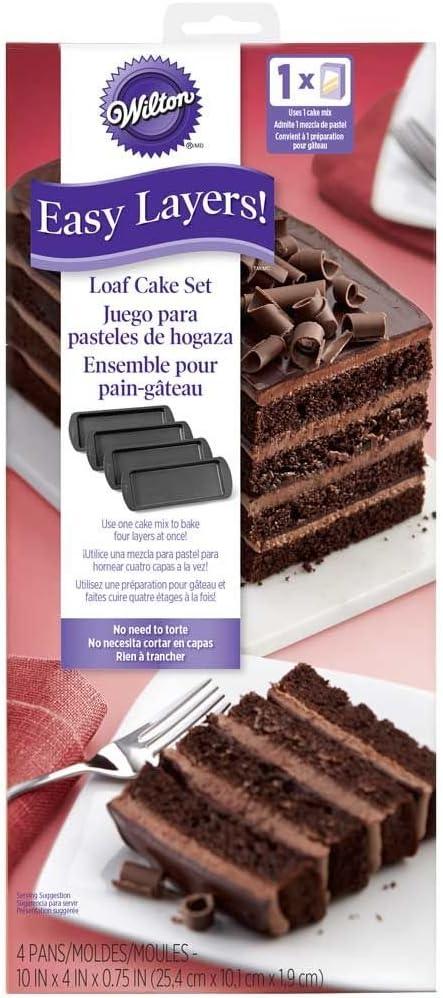 Wilton Non-Stick Aluminum 4-Piece Layer Cake Pan Set