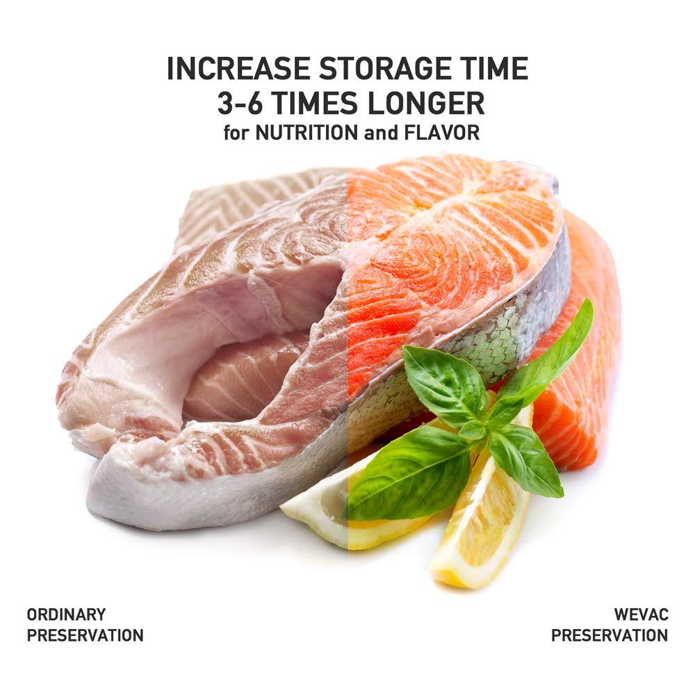 Wevac Vacuum Sealer Bags 100 Pint 6x10 Inch for Food Saver, Seal a Meal, Weston. Commercial Grade, BPA Free, Heavy Duty, Great for vac storage, Meal Prep or sous vide