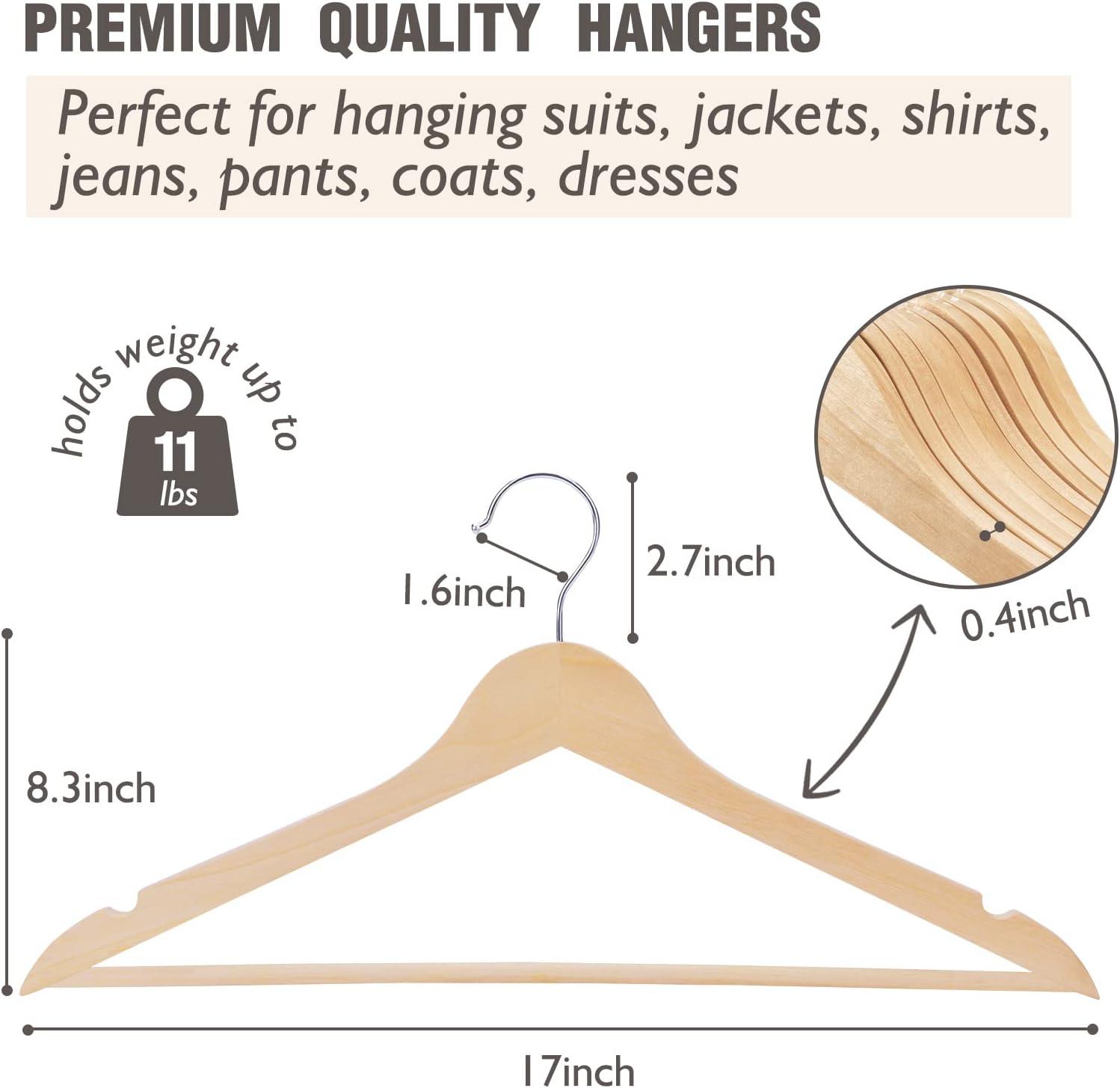 Kyrii Wood Non-Slip Standard Hanger