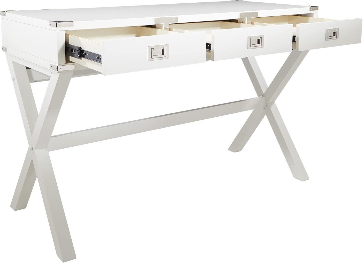OSP Home Furnishings Wellington 46" Desk with Power in Toasted Wheat Finish