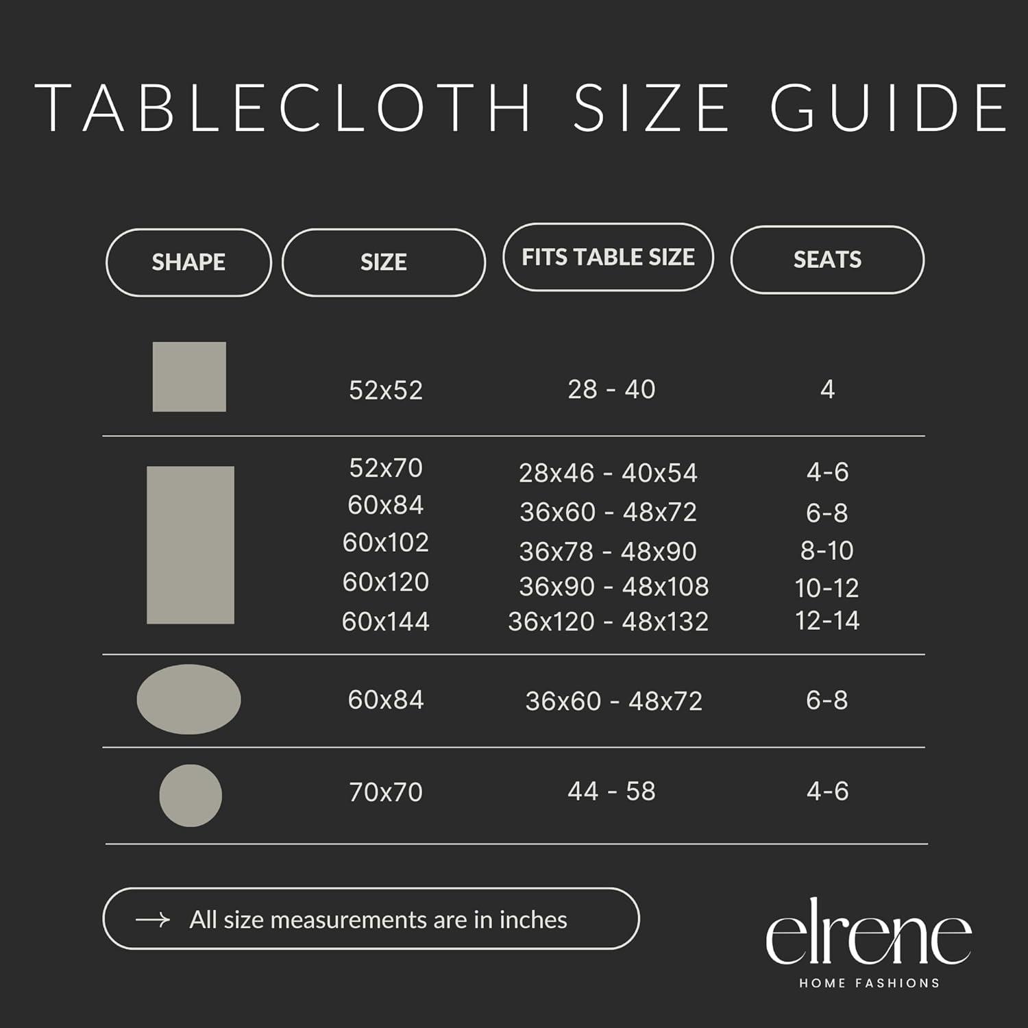 Alison Eyelet Punched Border Fabric Tablecloth - 52" x 70" - White - Elrene Home Fashions