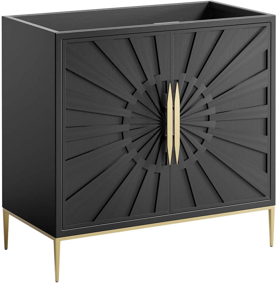 Modway Modway 35" Single Bathroom Vanity Base Only in Black