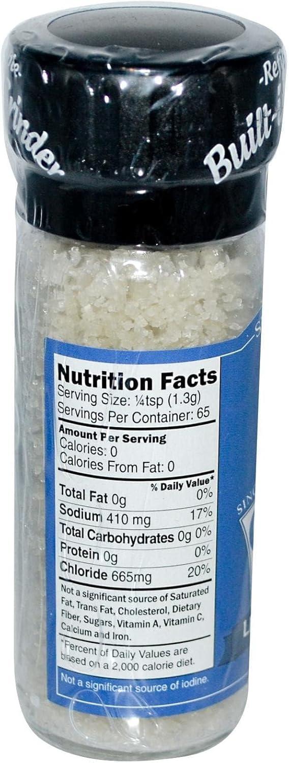 Celtic Sea Salt Light Grey Coarse Sea Salt, 3 Oz Grinder