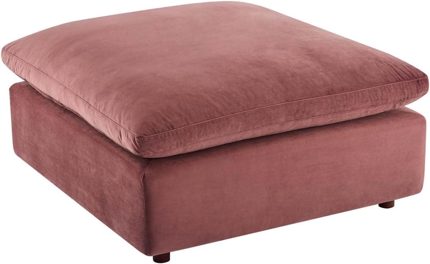 Modway Commix Down Filled Overstuffed Performance Velvet Ottoman