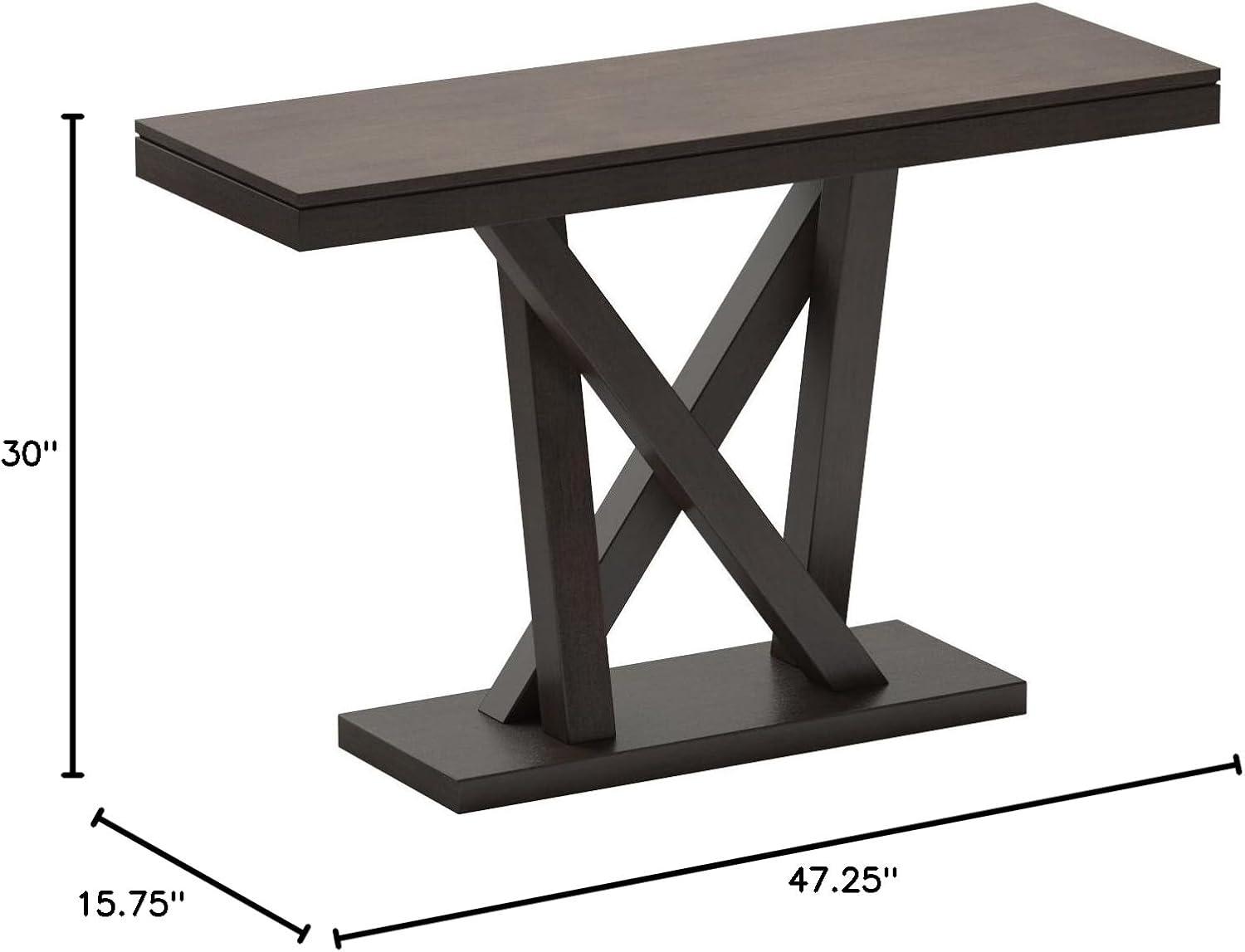 Everdon Modern Sofa Table Dark Brown - Baxton Studio