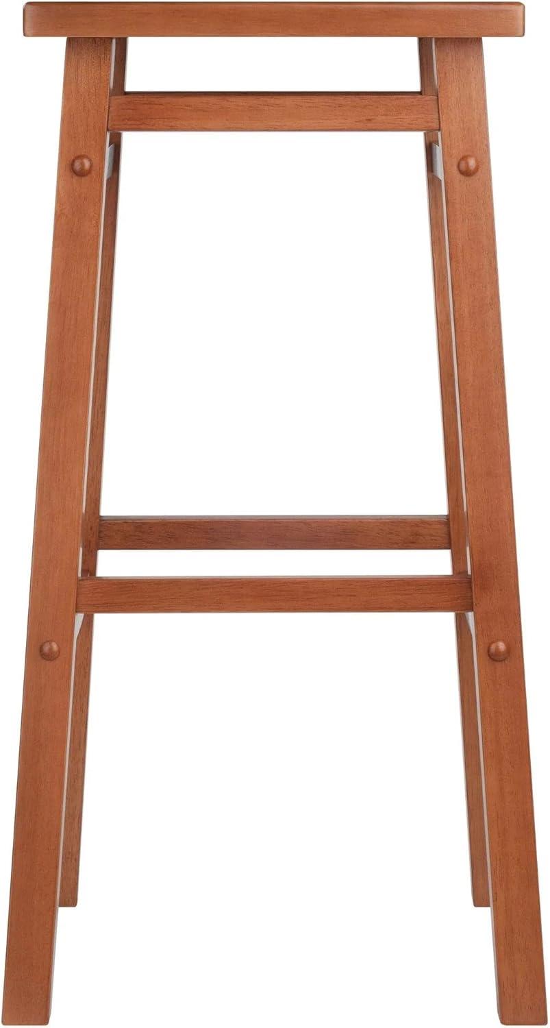 Winsome Wood Carter Square Seat Bar Stool, Teak Finish