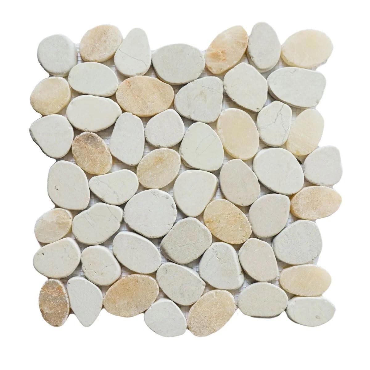 Hawaii 12" x 12" Natural Stone Pebbles Mosaic Wall & Floor Tile