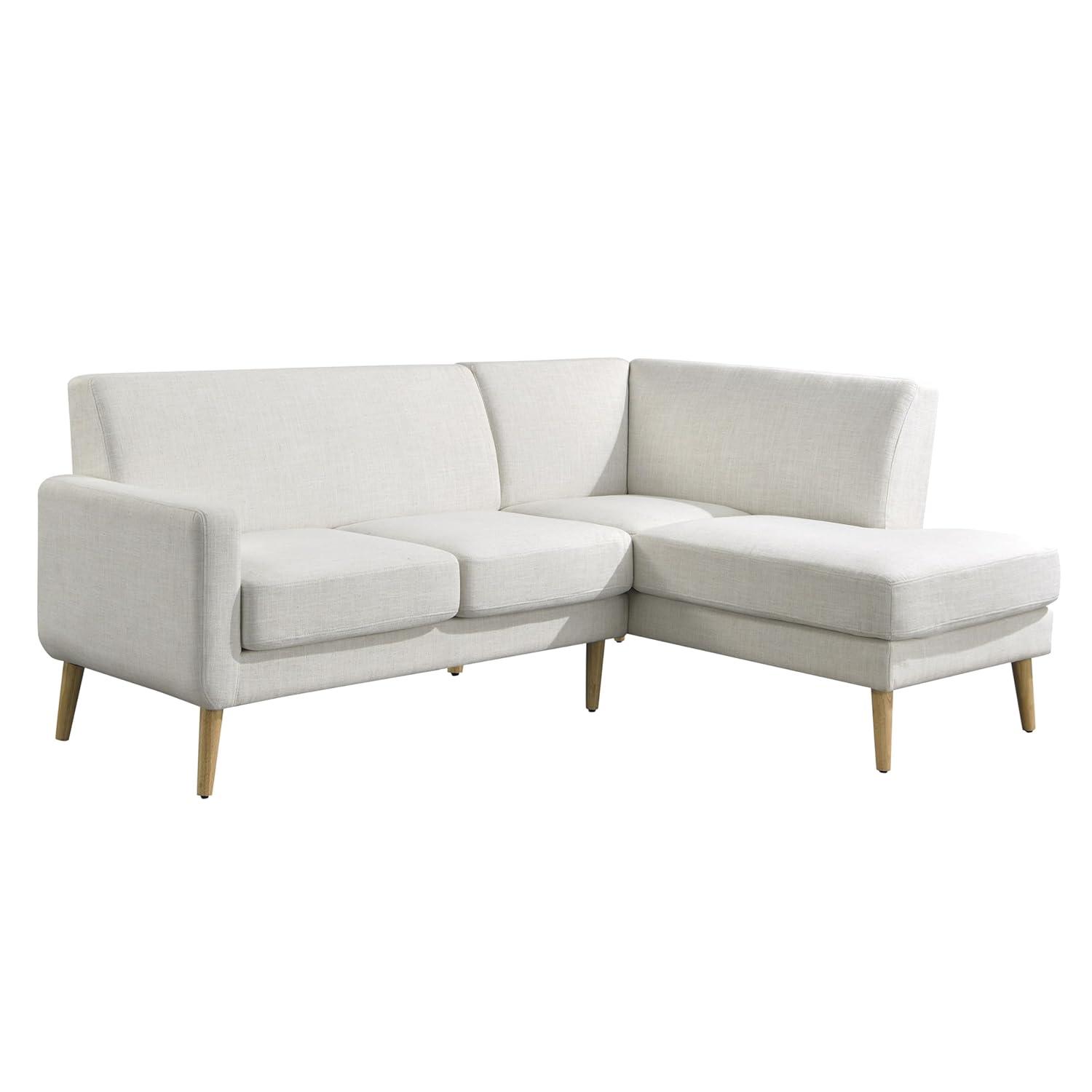 Gomez Sofa Bumper Sectional Cream