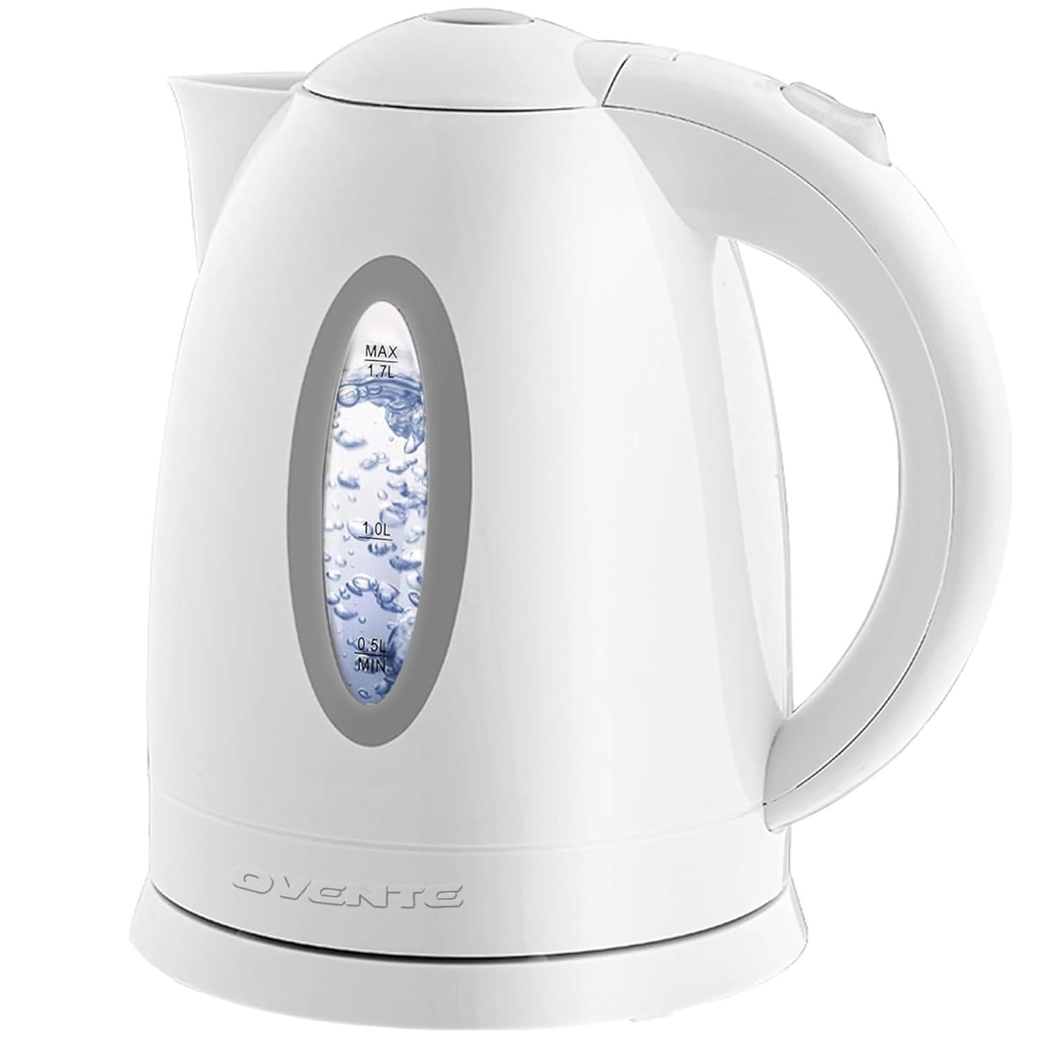 Ovente OVENTE 1.7 qt. Plastic Electric Tea Kettle