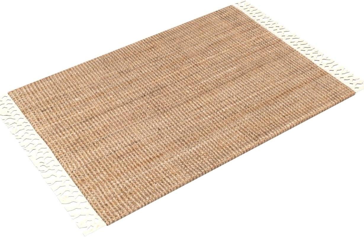 nuLOOM Raleigh Farmhouse Jute Tasseled Area Rug, 2' x 3', Natural
