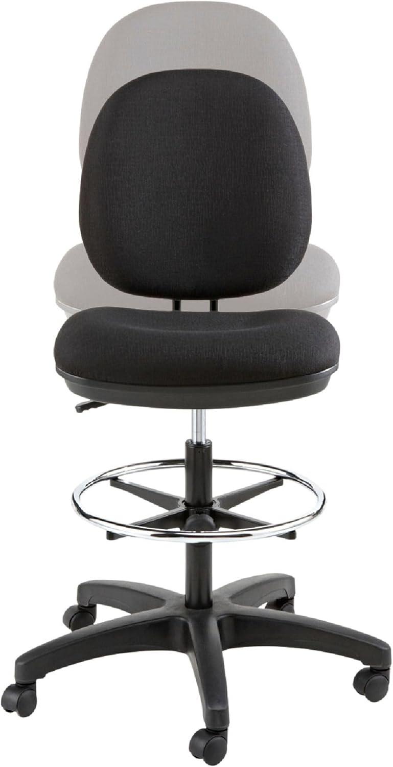 Alera Interval Series Swivel Task Stool 100% Acrylic Black IN4611