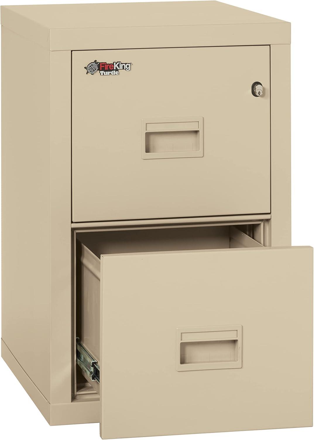 Turtle Fireproof 17.75'' Wide 2 -Drawer Steel File Cabinet