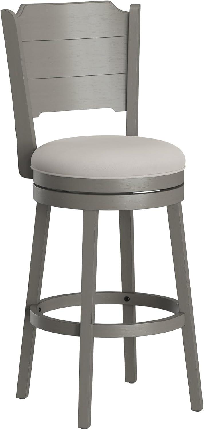 30.25" Clarion Swivel Barstool Distressed Gray - Hillsdale Furniture