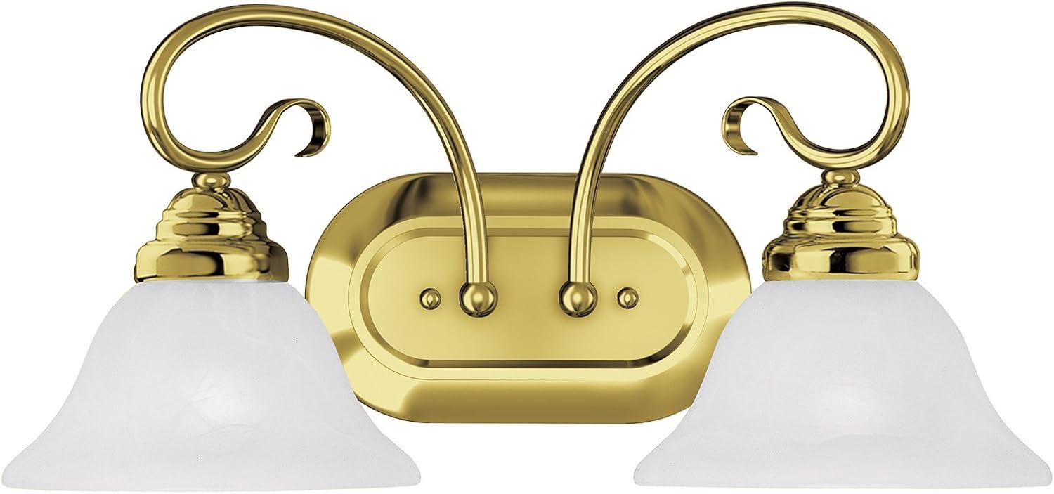 Livex Lighting Coronado 2 - Light Vanity in  Polished Brass