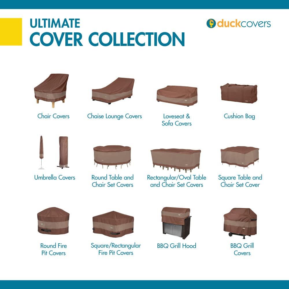Duck Covers Ultimate Waterproof 36 in. Patio Chair Cover in Mocha Cappuccino (2-Pack)