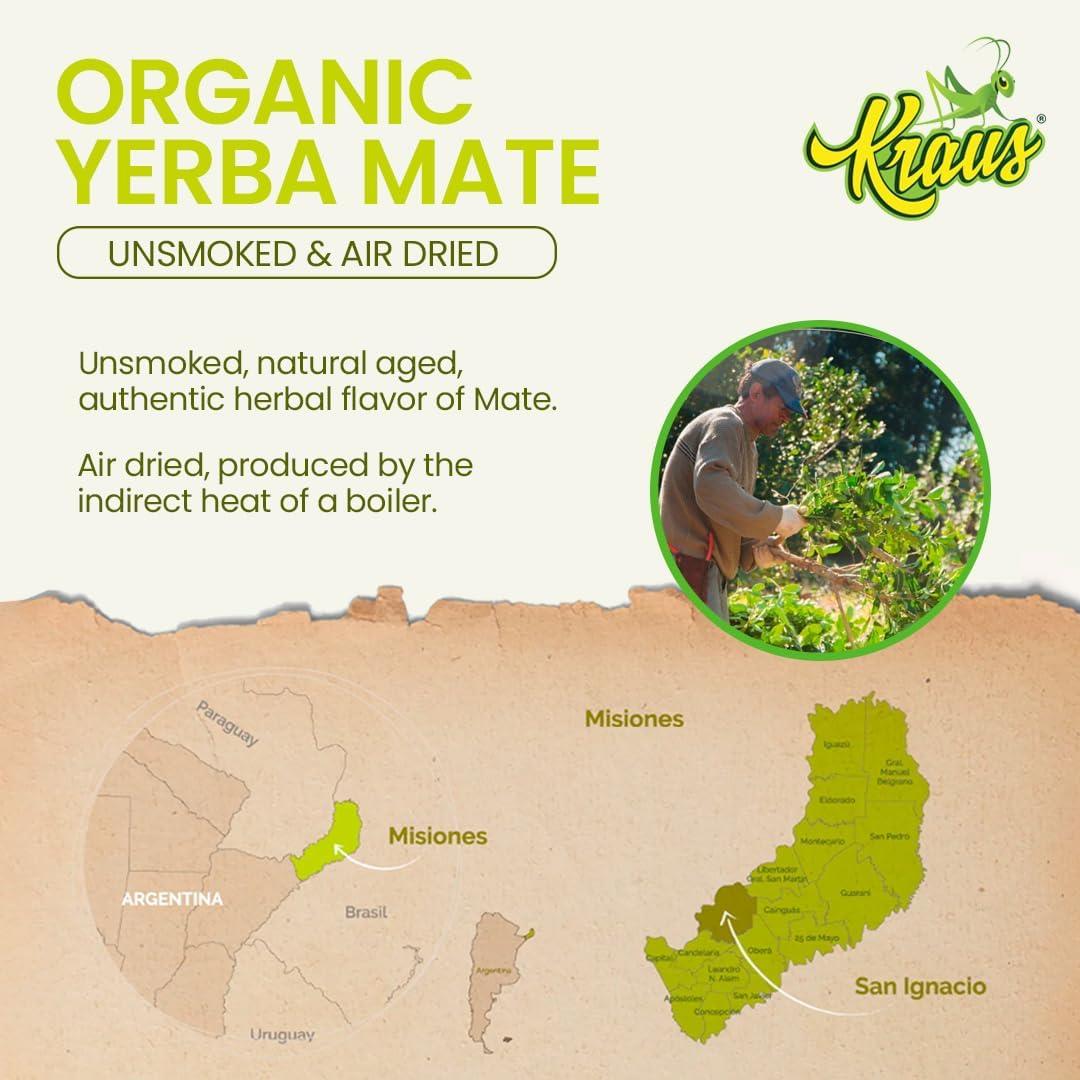 Kraus Organic Pure Leaf Yerba Mate 500g