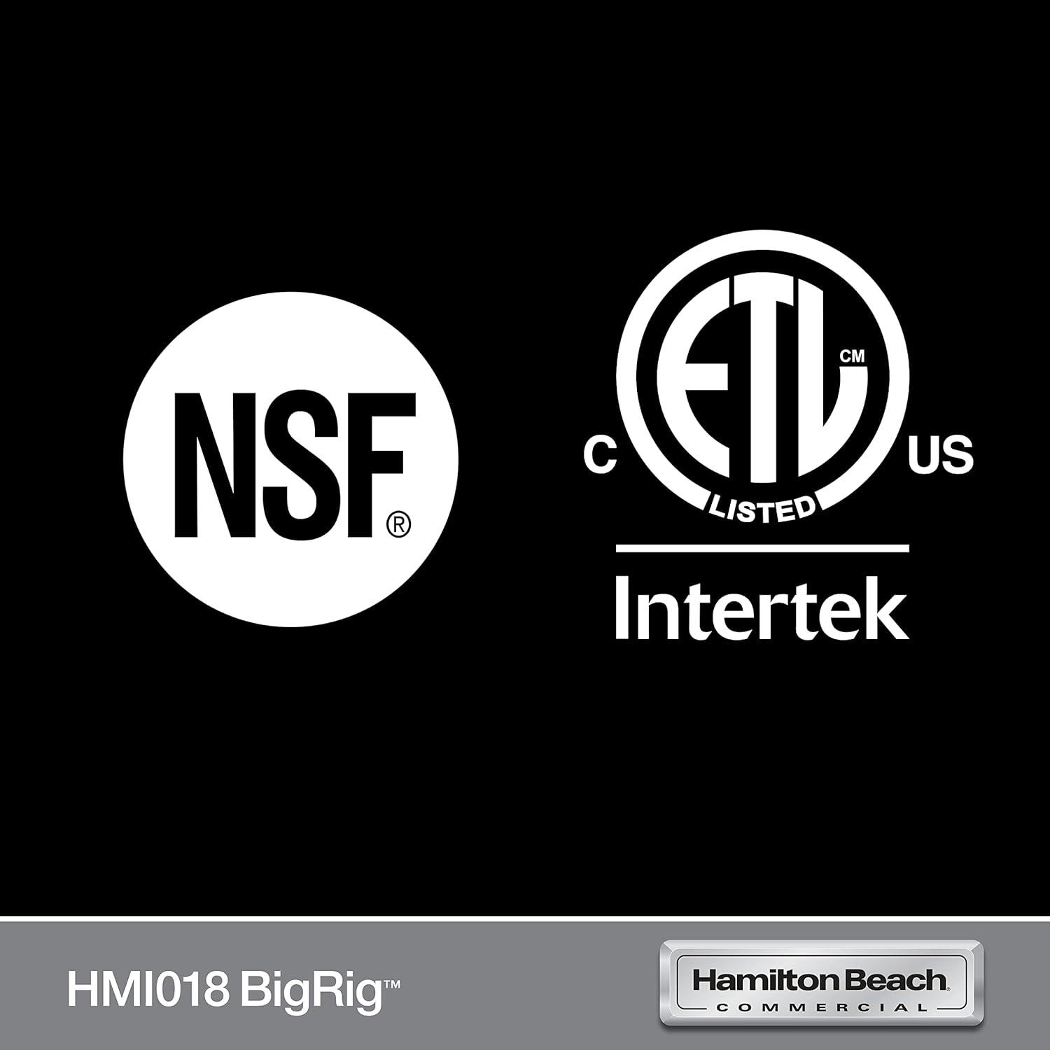 Hamilton Beach Commercial BigRig™ Immersion Blender - HMI018