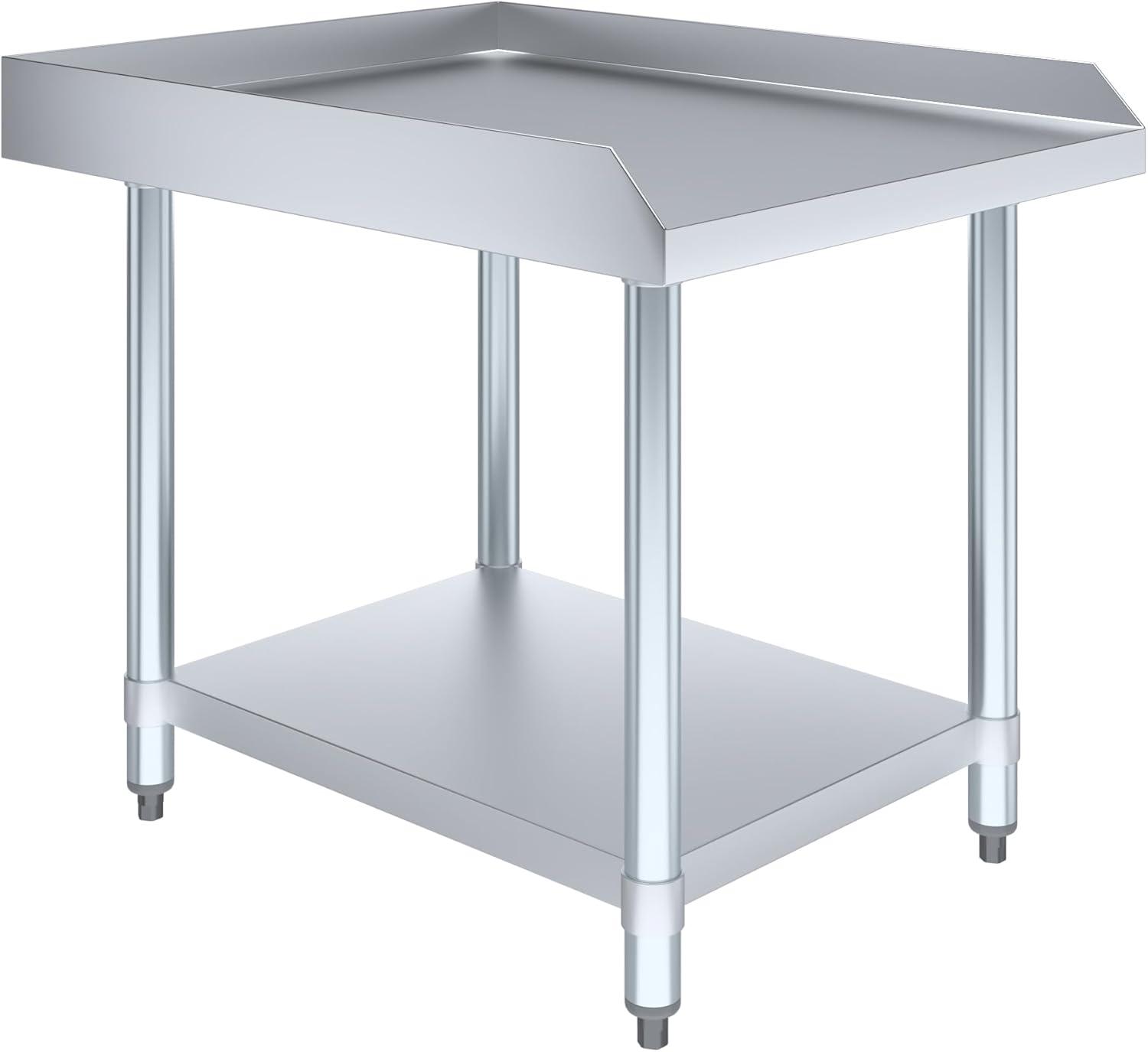 Stainless Steel Equipment Stand - Heavy Duty, Commercial Grade, with Undershelf, NSF Certified