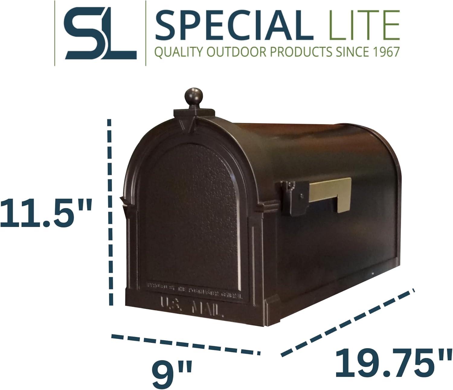 Oil Rubbed Bronze Aluminum Lockable Curbside Mailbox