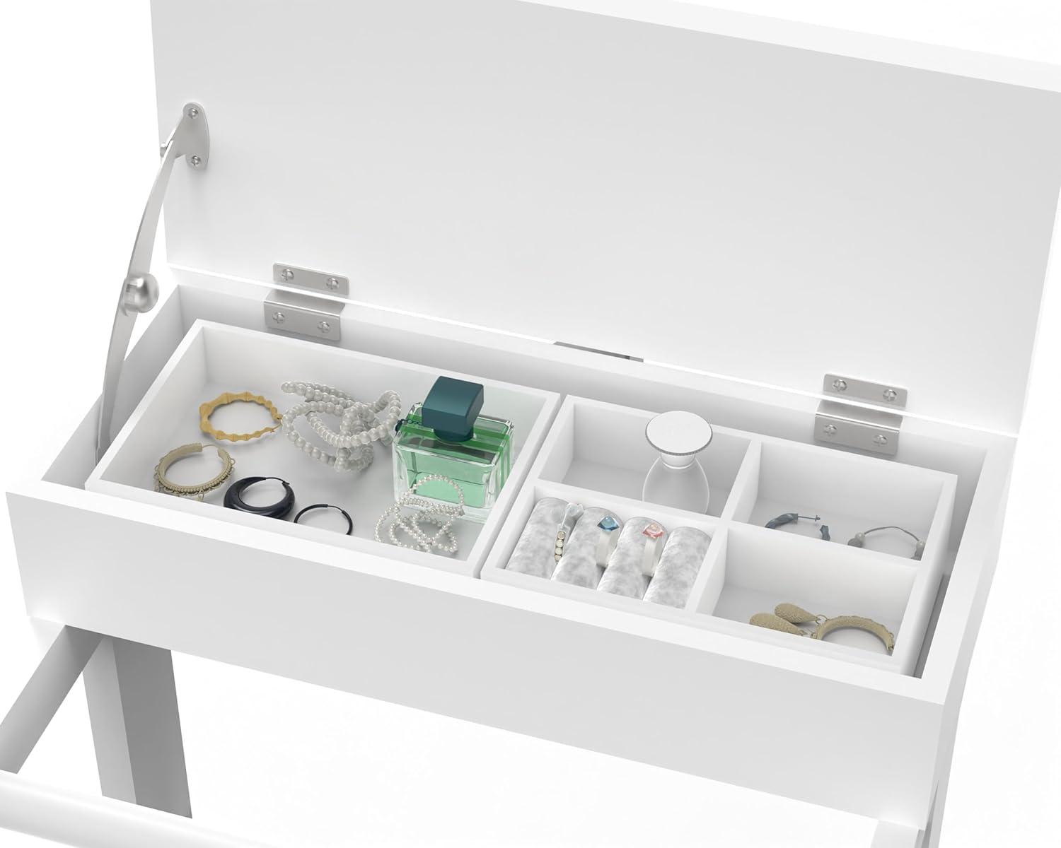 Lark Manor™ Portable Garment Rack Clothes Valet Stand With Storage Organizer Table Entryway Organizer Garment Rack