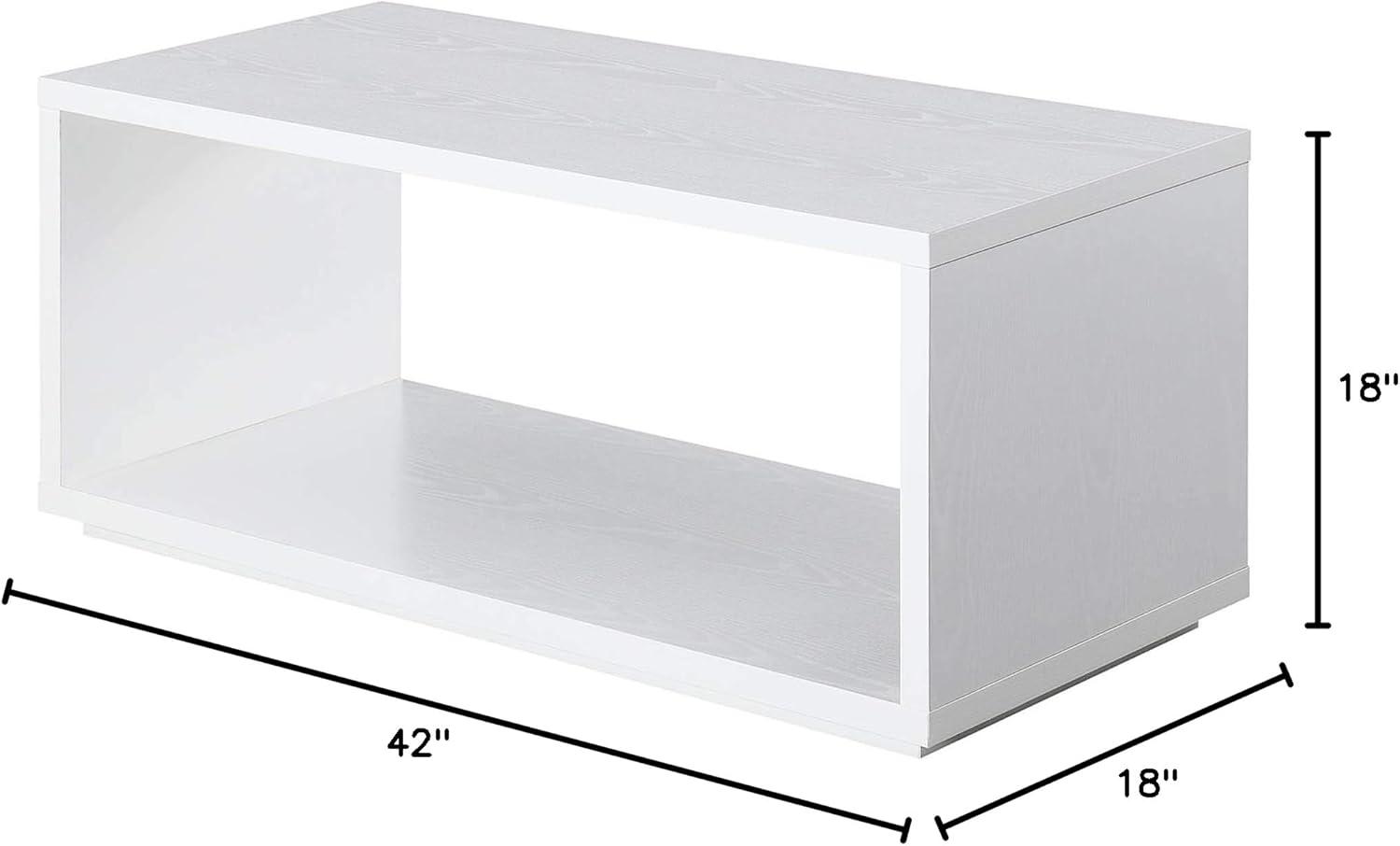 Convenience Concepts Northfield Admiral Coffee Table, White