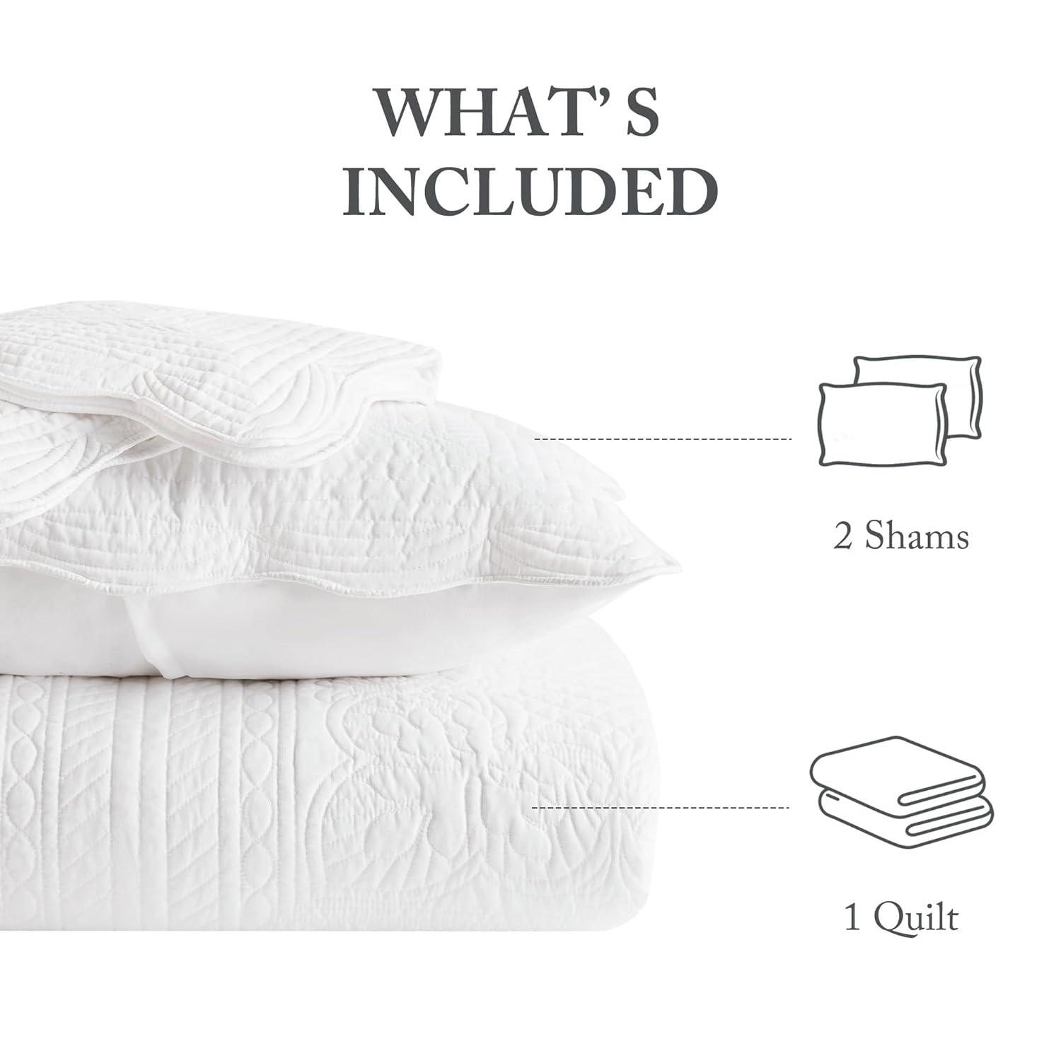 Tuscany Scalloped Edge Quilt Set