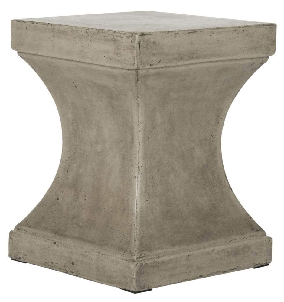 Curby Accent Stool - Indoor/Outdoor - VNN1002 - Gray - Safavieh
