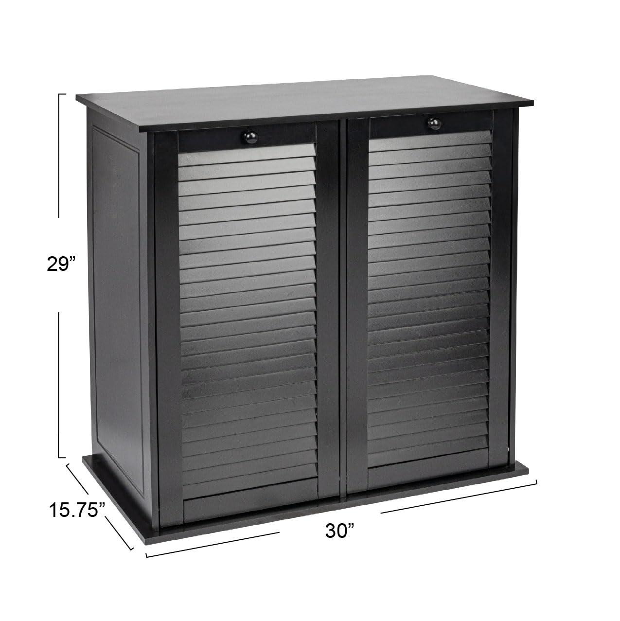 Tilt-out Cabinet Laundry Sorter with Shutter Front