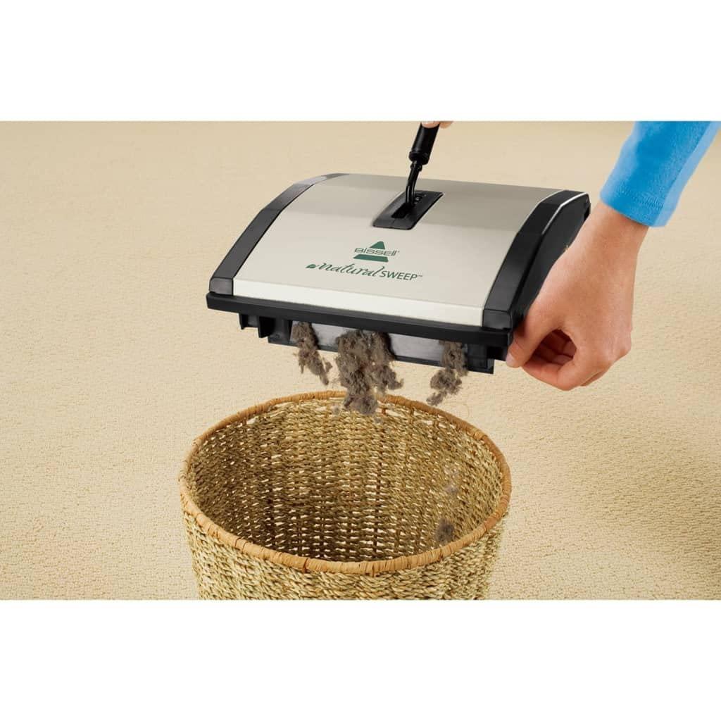 Natural Sweep Lightweight Carpet and Floor Sweeper with Nylon Bristles