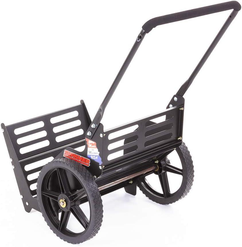 Black Alloy Steel Outdoor Firewood Utility Cart