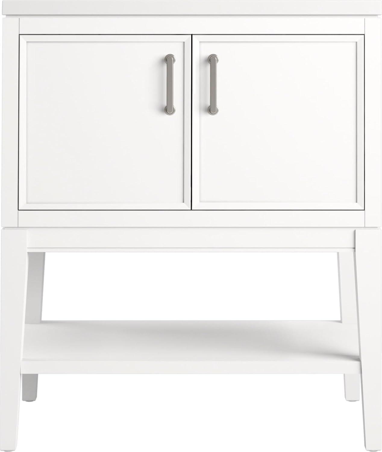 Winnow 30" Freestanding Single Bathroom Vanity Cabinet with Sink and Quartz Top