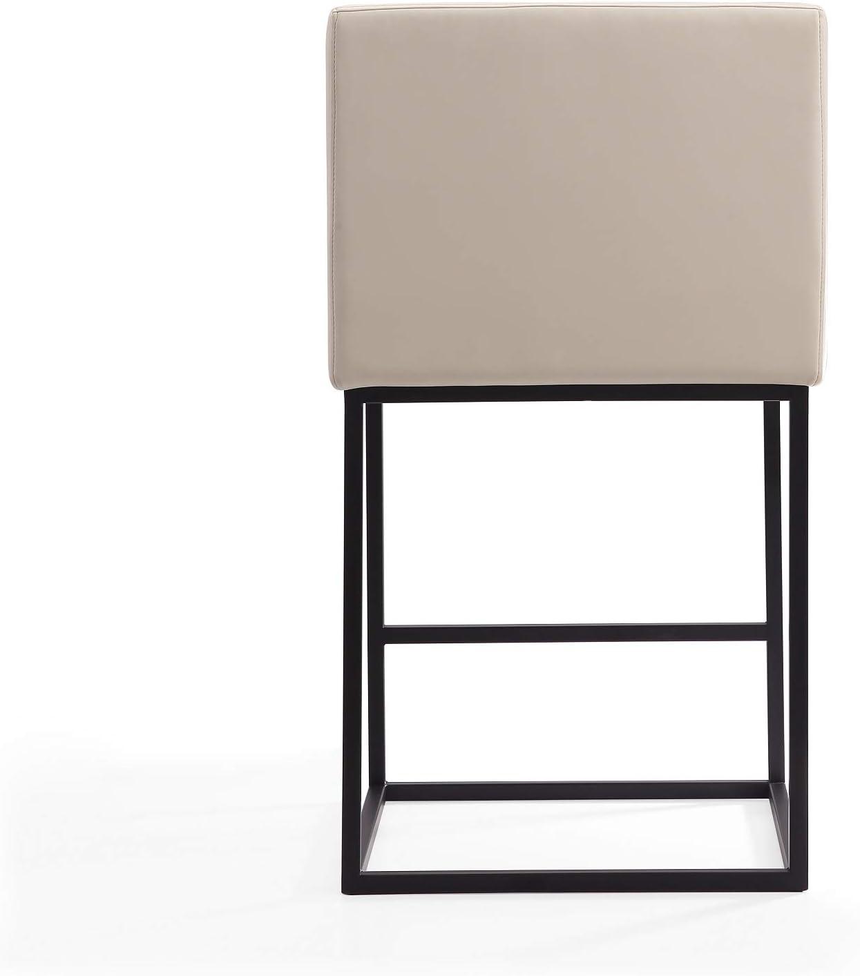 Ambassador Metal Counter Height Barstool - Manhattan Comfort