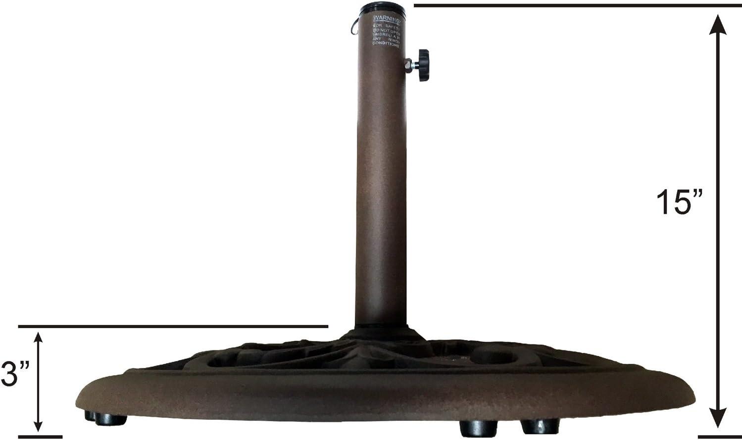 Tropishade 30-Pound Bronze Powder-Coated Cast Iron Umbrella Stand