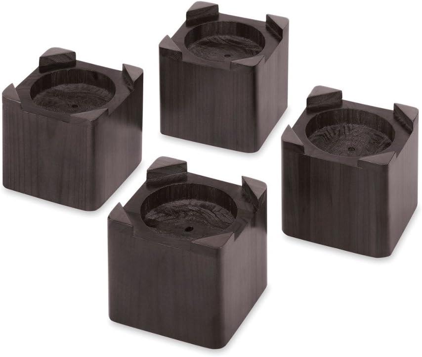 Whitmor Wood Espresso-Set of 4 Bed Riser