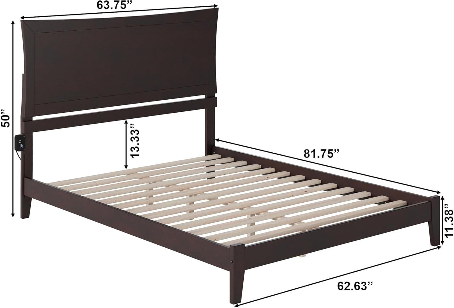 Metro Low Profile Solid Wood Platform Bed