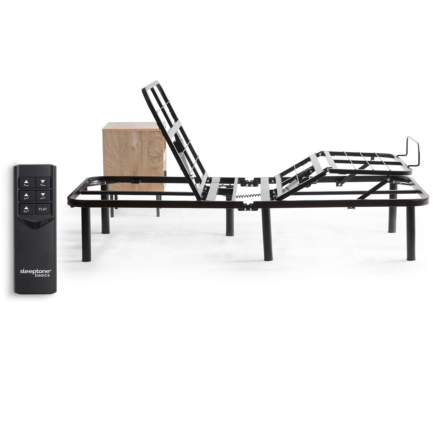 Bryt Basic Adjustable Bed Base, Full Size Bed Frame with Motorized Head and Foot Incline and Wireless Remote