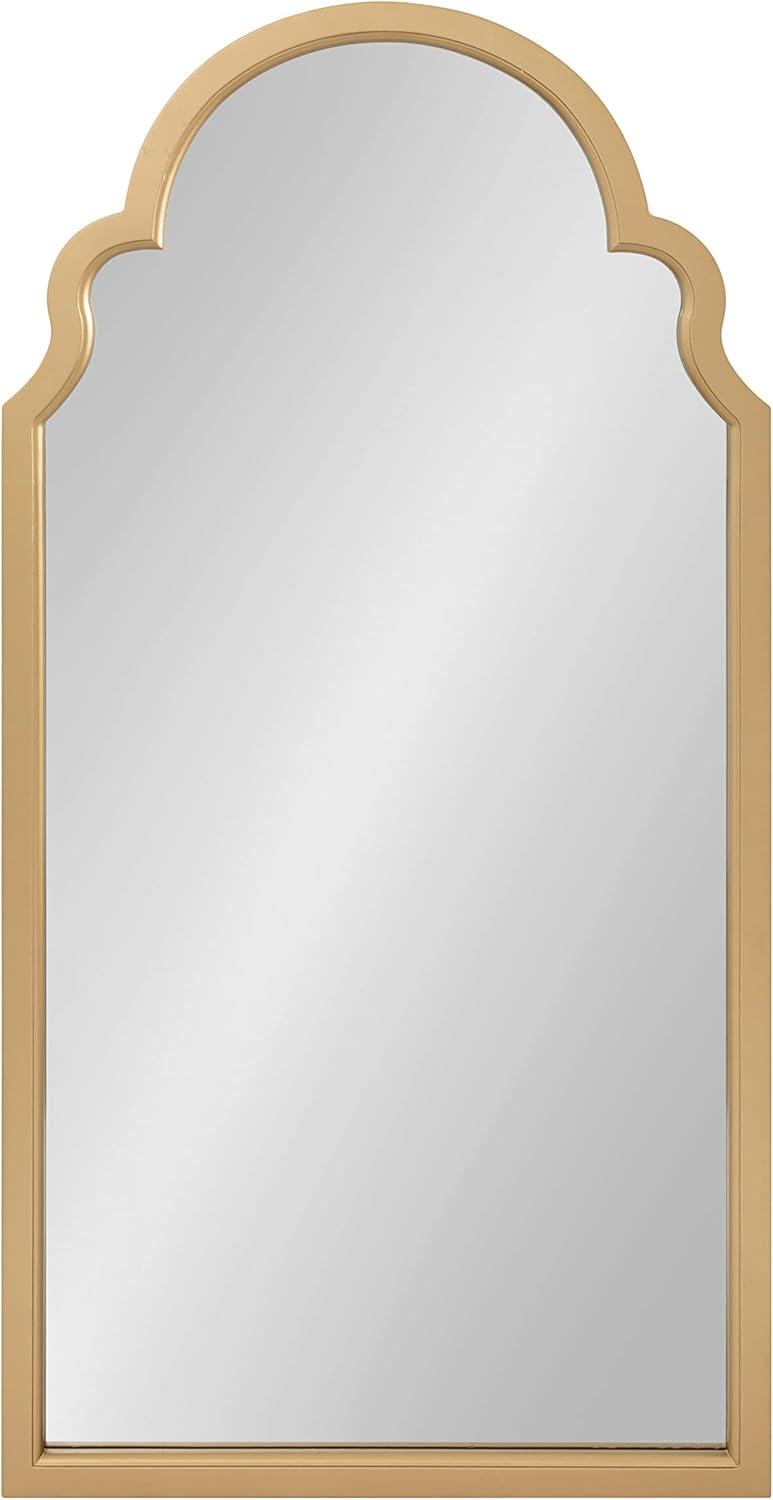 Kate and Laurel Hogan Arch MDF Full Length Mirror, 24x48, Gold