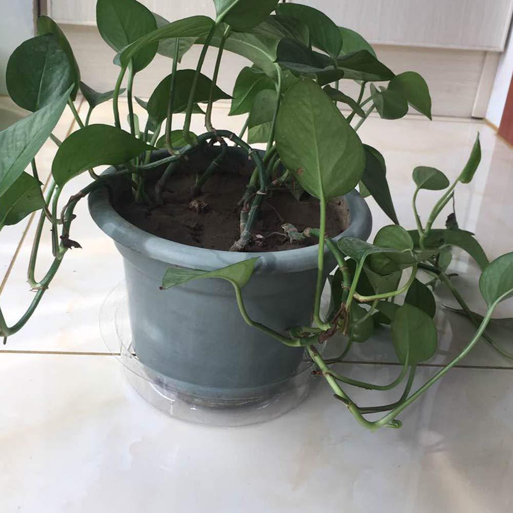 Tecmisse 25 Pack Clear Plastic Plant Saucer Drip Trays, Large Plant Plate Dish, Plastic Plant Pot Saucers Flower Pot Set for Indoor Flower Pots and Planters, Assorted Sizes(6, 8, 10 Inch)