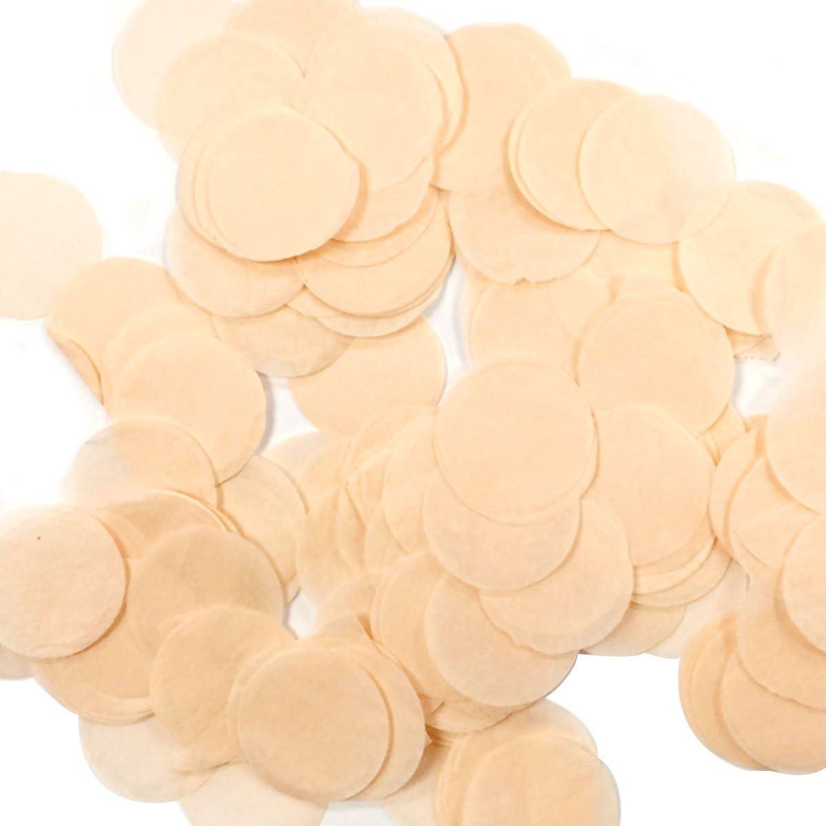 Wrapables 1" Round Tissue Confetti Party Decorations Champagne
