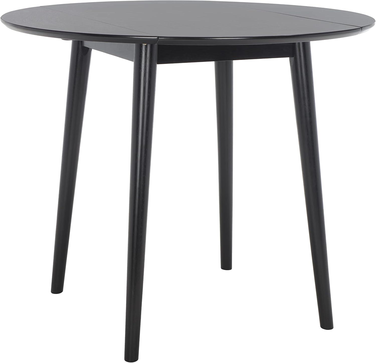 Lovell Folding Round Dining Table - Black - Safavieh