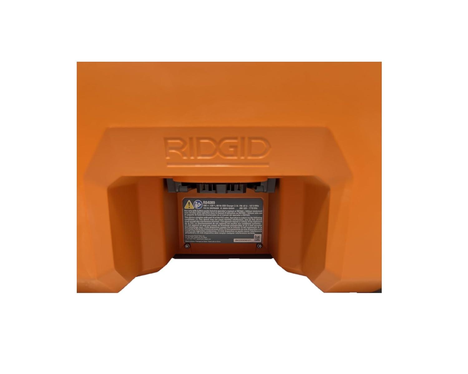 RIDGID 18V Hybrid Jobsite Radio with Bluetooth Technology (Tool Only)