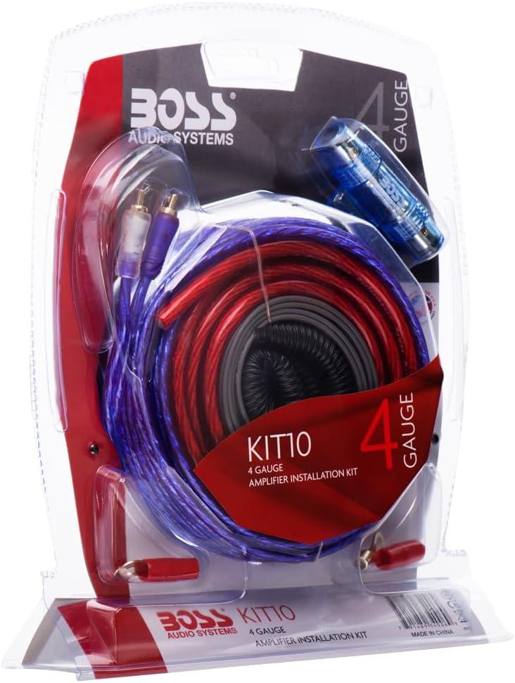 BOSS Audio Systems KIT10 4 Gauge Amplifier Installation Wiring Kit