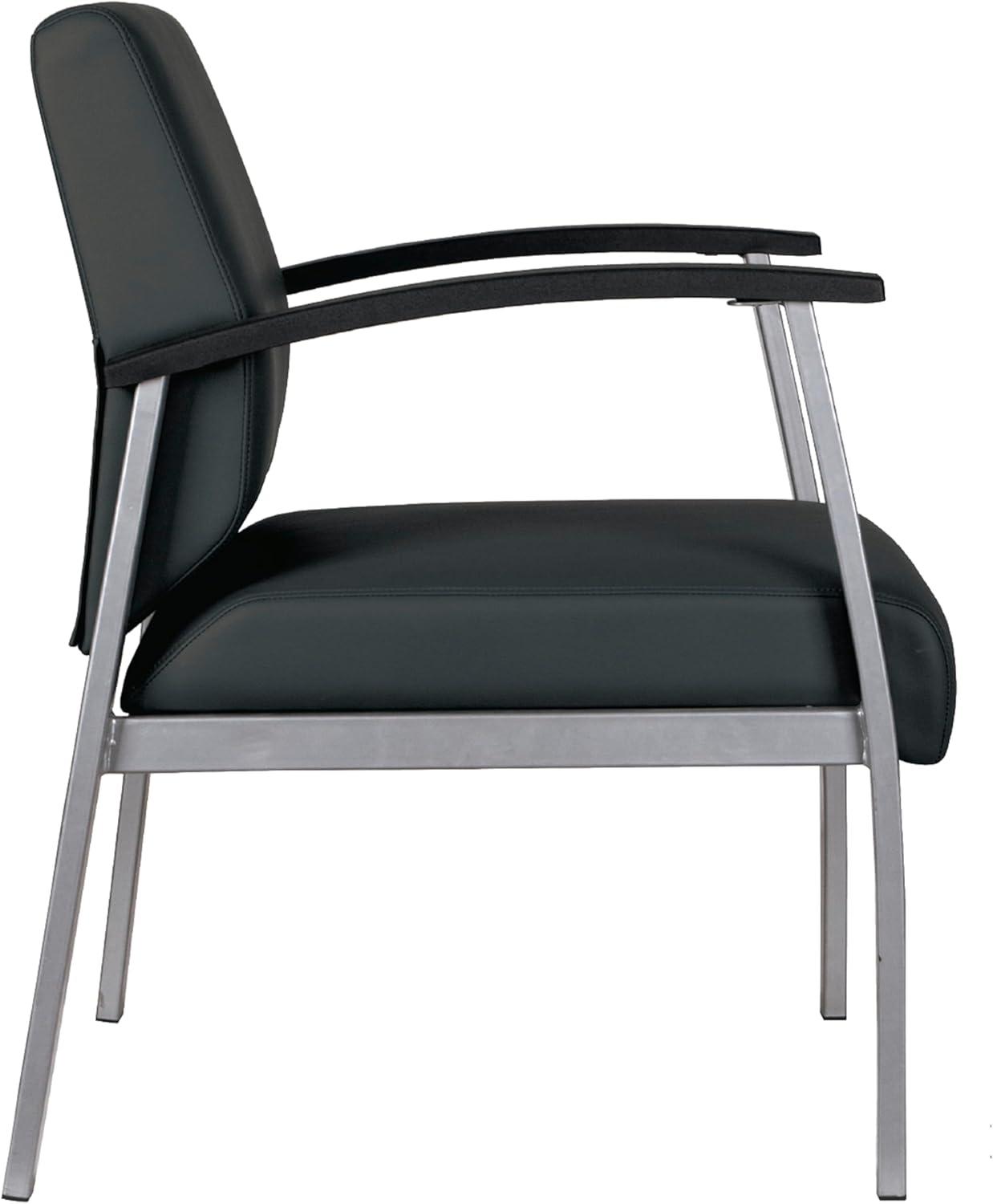 Alera® Polyester/Polyester Blend Seat Lounge Chair with Metal Frame