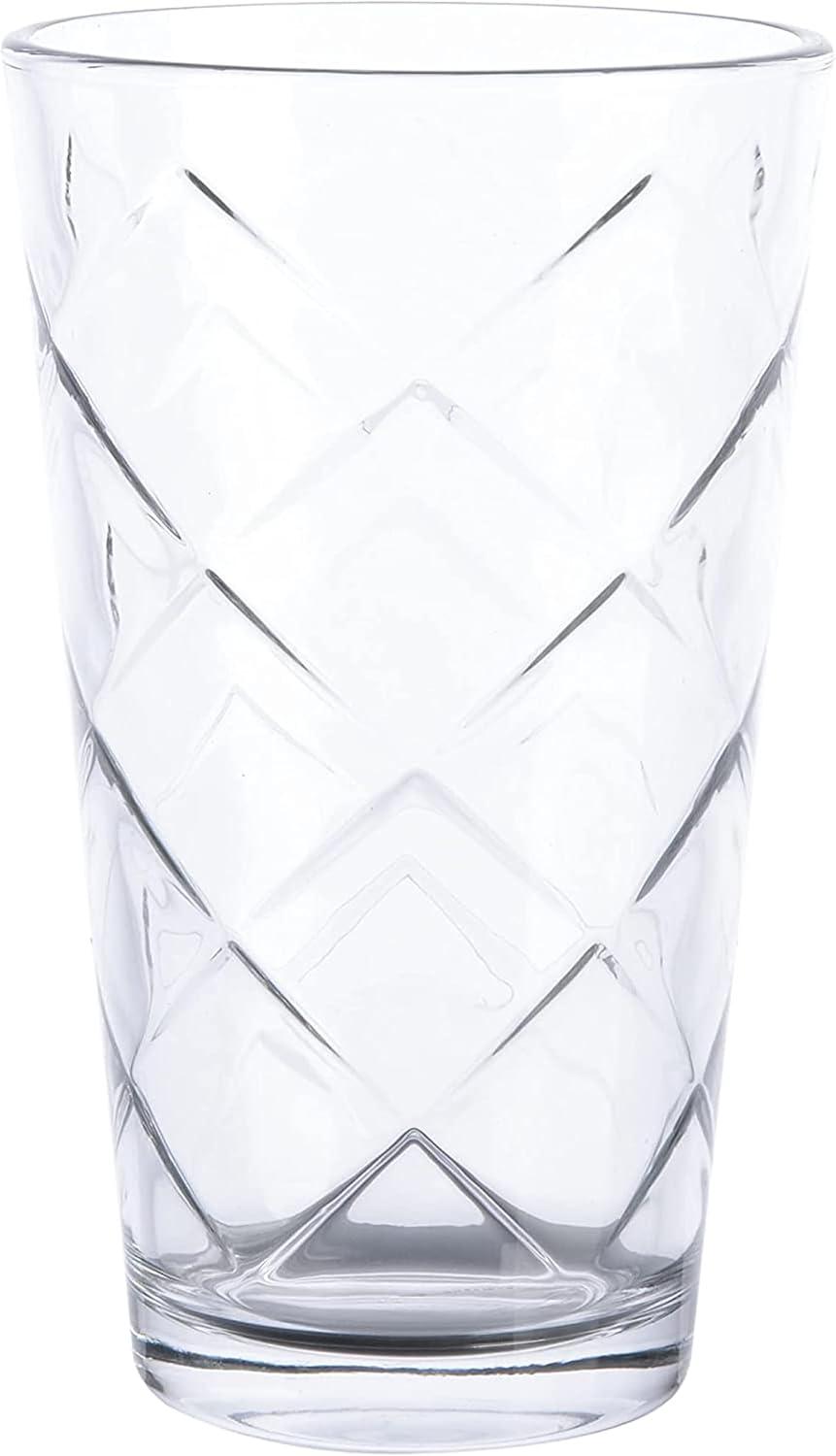 Gibson Home 16 Piece Lattice Glassware Drinkware Set